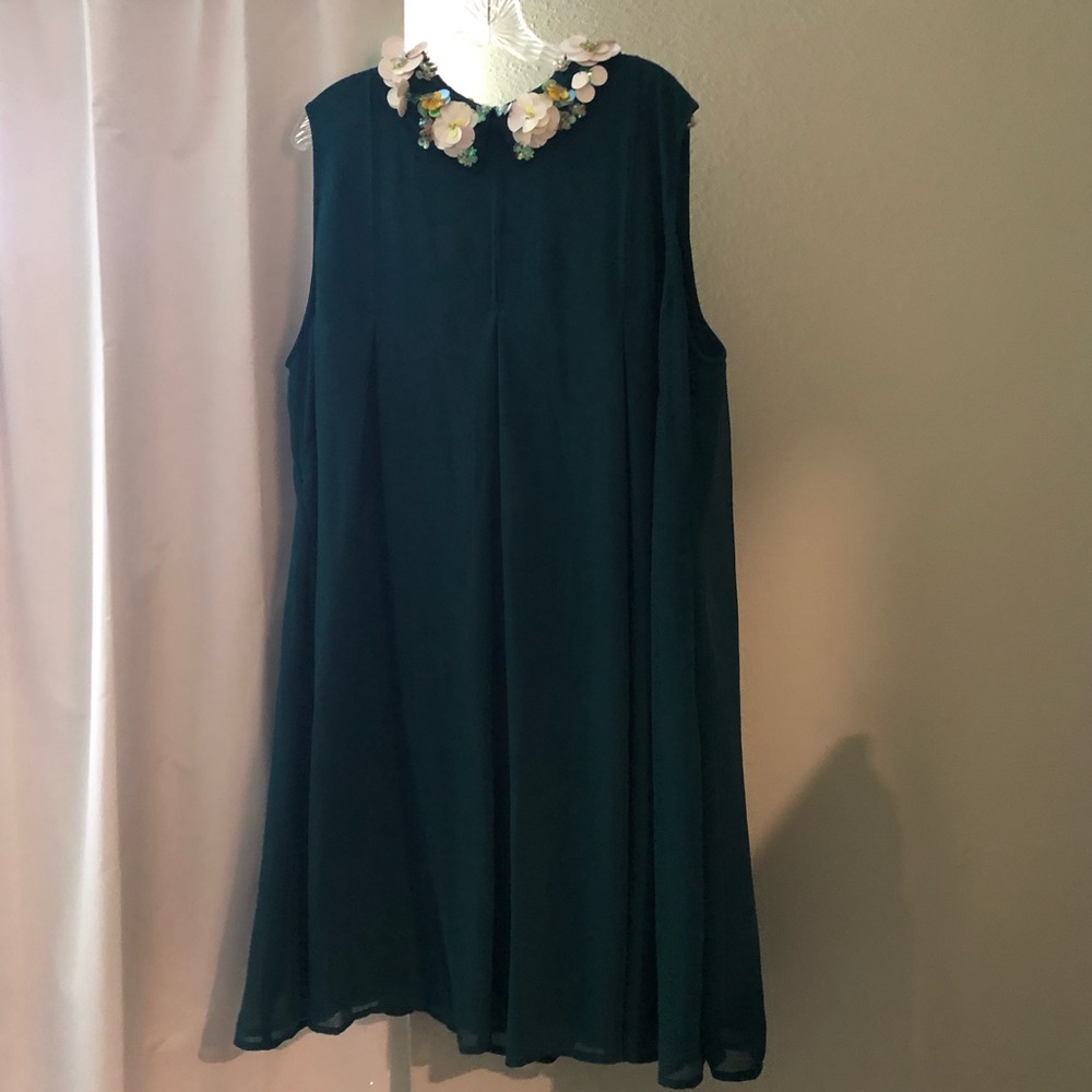 Dark green ASOS shift dress